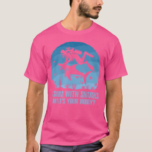 私はシャークと泳ぐ何があなたの趣味おもしろいスキューバディ Tシャツ