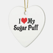 私はシュガーパフが大好き セラミックオーナメント (左)