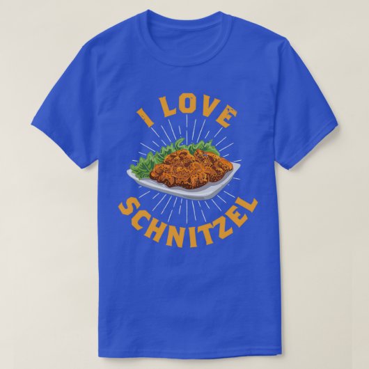 私はシュニッツェルが大好き Tシャツ (デザイン正面)
