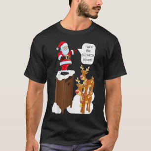 私はシュミットハウスのおもしろいクリスマスサンタTシャツ249 Tシャツ