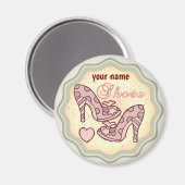 私はシューズの磁石が大好き マグネット (正面/裏面)