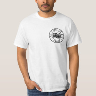私はショットを呼びますカメラの楽しみ写真家両面 Tシャツ