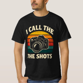 私はショットを呼びます ビンテージサンセット カメラ 写真 Tシャツ