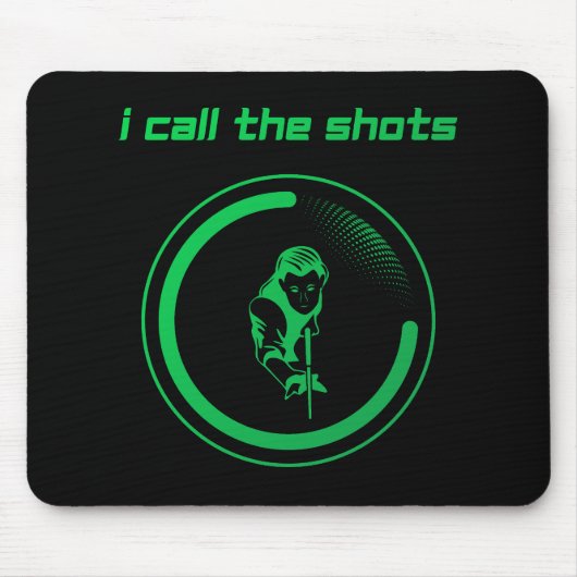 私はショットを引用文鮮やかな緑と呼ぶ マウスパッド (正面)