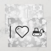 私はショベル好き ポストカード (正面/裏面)