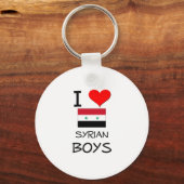 私はシリアの少年たちを愛している キーホルダー (正面)