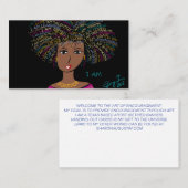 私はシリーズ – 色の女性のために 名刺 (正面/裏面)