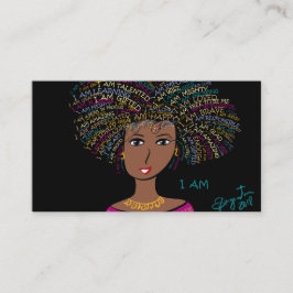 私はシリーズ – 色の女性のために 名刺