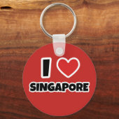 私はシンガポールが大好きだ キーホルダー (正面)
