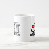 私はシンガポールを愛します コーヒーマグカップ (中央)
