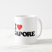 私はシンガポールを愛します コーヒーマグカップ (正面右)