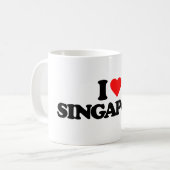 私はシンガポールを愛します コーヒーマグカップ (正面左)