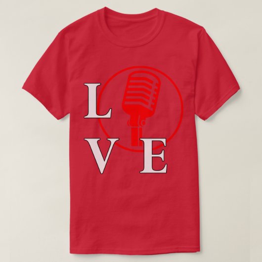 私はシンガー音楽遊好きのために歌うことが大好き Tシャツ (デザイン正面)