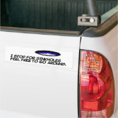 私はシンクホールのために行き渡るために自由に感じますストップ。 バンパーステッカー (トラック上)