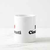 私はシンシナチを愛します コーヒーマグカップ (中央)