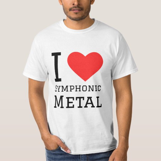 私はシンフォニックメタルが大好き Tシャツ (正面)
