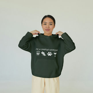 私はシンプル女 パーカ