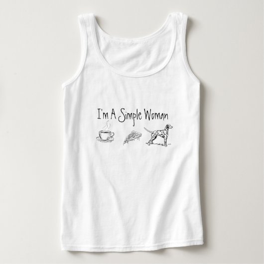 私はシンプル女 Tシャツ (デザイン正面)