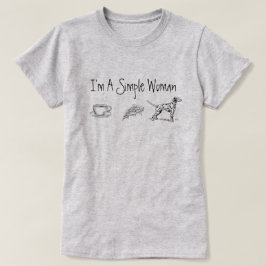 私はシンプル女 Tシャツ