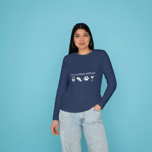 私はシンプル女 Tシャツ