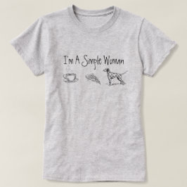 私はシンプル女 Tシャツ
