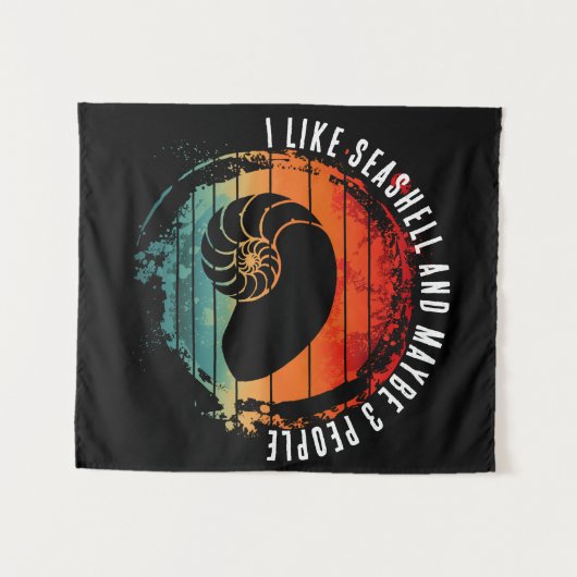 私はシーシェルと多分3人が好き タペストリー (正面(横))