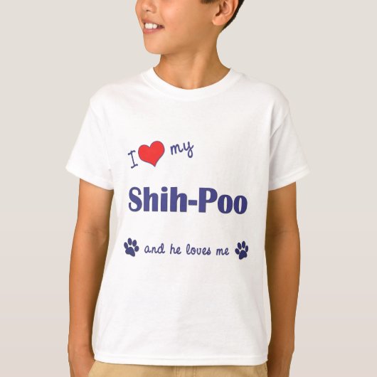 私はシーズー(犬)が大好き Tシャツ (正面)