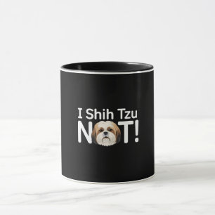 私はシーズー(犬)しない!おもしろい犬プリン マグカップ