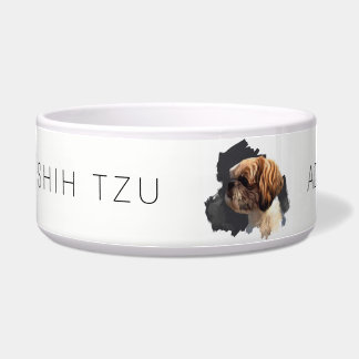 "私はシーズー(犬)のTzu"カスタマイズ可能な犬ボールです ボウル