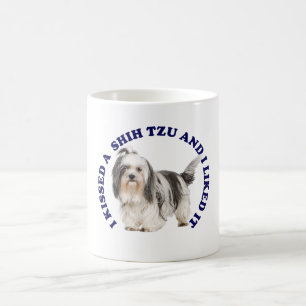 私はシーズー(犬)Tzuにキス コーヒーマグカップ