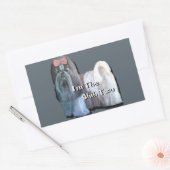 私はシーズー(犬)Tzu – ステッカー (封筒)