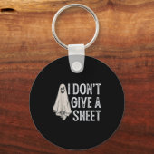 私はシート与え幽霊ボーおかしなハロウィンしない キーホルダー (正面)