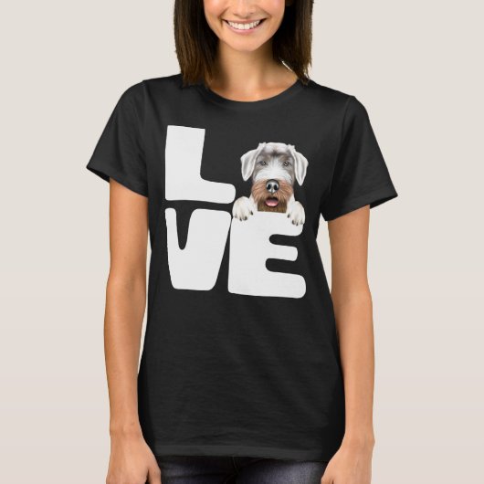 私はシーリー・ハム・テリアの犬が大好き Tシャツ (正面)