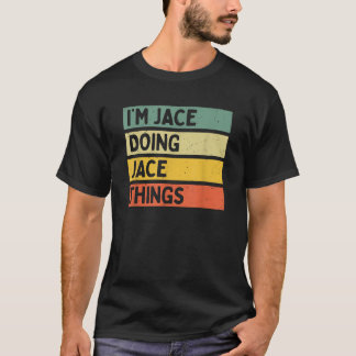 私はジェイス事をクーおもしろいパーソナライズされたする Tシャツ