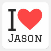 私はジェイソンを愛している スクエアシール (正面)