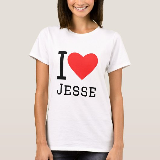 私はジェシーが大好き Tシャツ (正面)
