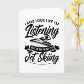 私はジェットスキーに見える聞かもしれない カード (黄色い花)