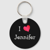 私はジェニファーが大好き キーホルダー (正面)