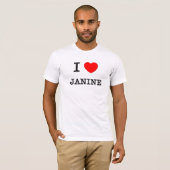 私はジェニンを愛します Tシャツ (正面フル)