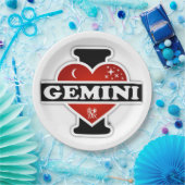 私はジェミニを愛します ペーパープレート (パーティー)