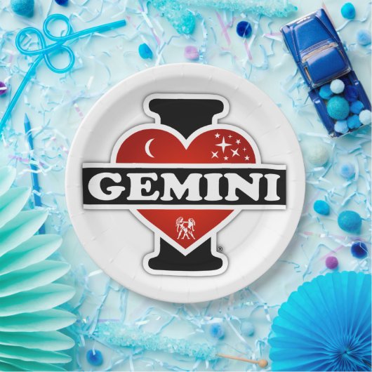 私はジェミニを愛します ペーパープレート (パーティー)