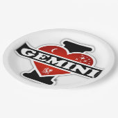 私はジェミニを愛します ペーパープレート (アングル)