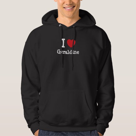 私はジェラルディン·ハートTシャツが大好きです パーカ (正面)