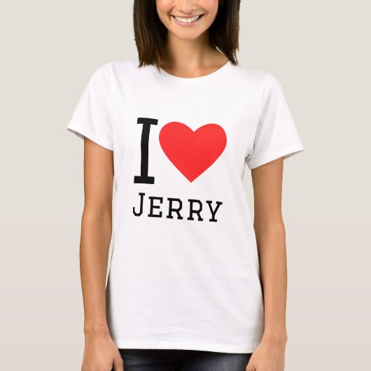 私はジェリーが大好きだ Tシャツ (正面)