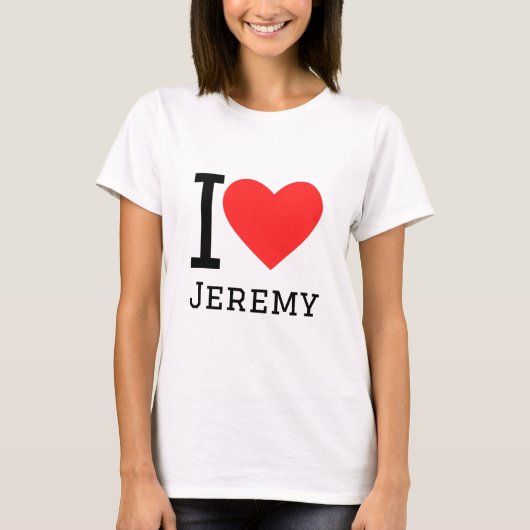 私はジェレミーが大好き Tシャツ (正面)