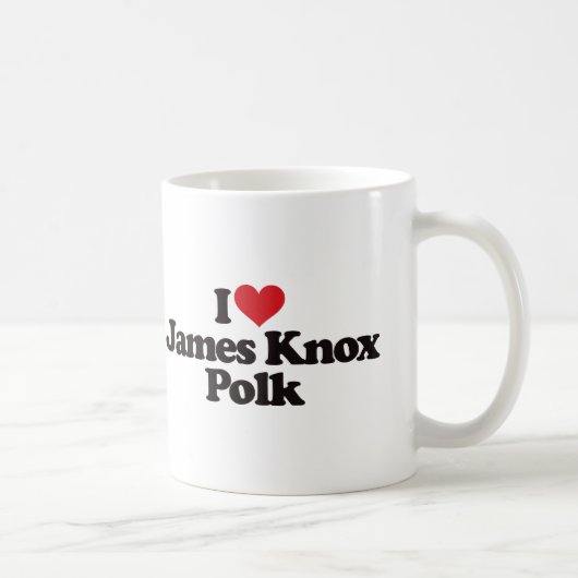 私はジェームスKnoxポークを愛します コーヒーマグカップ (右)
