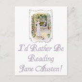 私はジェーンのオースティン読ポストカードになりたい ポストカード (正面)