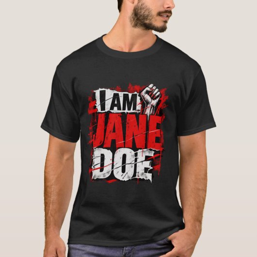 私はジェーン・ドウ Tシャツ (正面)
