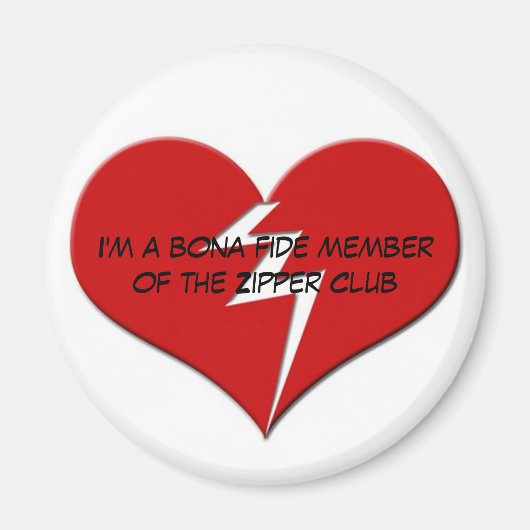 私はジッパークラブの正真正銘のメンバーだ マグネット (正面)