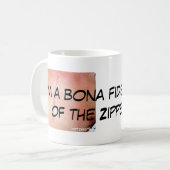 私はジッパークラブの真正なメンバーです コーヒーマグカップ (正面左)